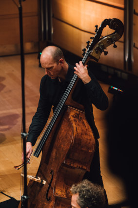 Principal double bass Maxime Bibeau.