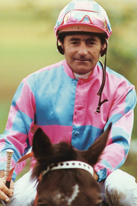 Harry White in 1993, after he had just won a 2000-metre race at Caulfield.