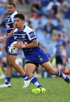 New role: Jeremy Marshall-King has made hooker his own at the Bulldogs.