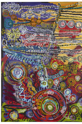 Wati Tjakura by Sally Scales. Courtesy of artist and APY Art Centre Collective.
