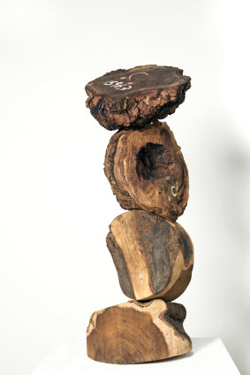 Erwin Fabian, Bushphone, wood, 98cm x 40cm x 45cm.