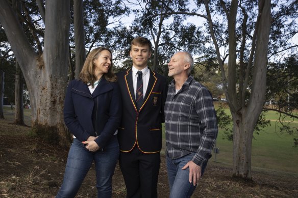 Jennifer and Michael Kingston with their son Josh.