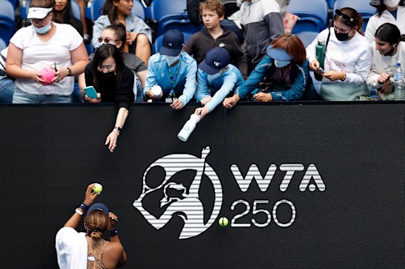 Naomi Osaka was a hit with fans as usual.