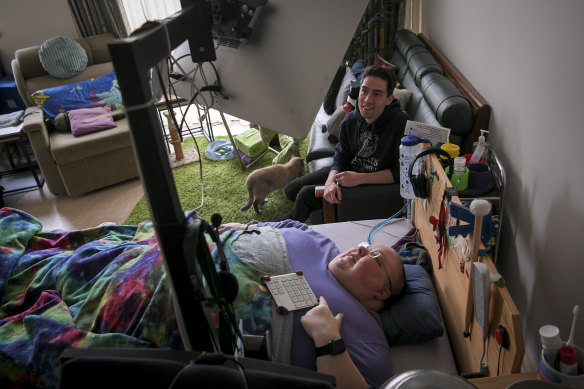 Ricky Buchanan and Josh Van Dijk live in Ricky's Balaclava home. Josh, a university student lives rent free in exchange for helping out.