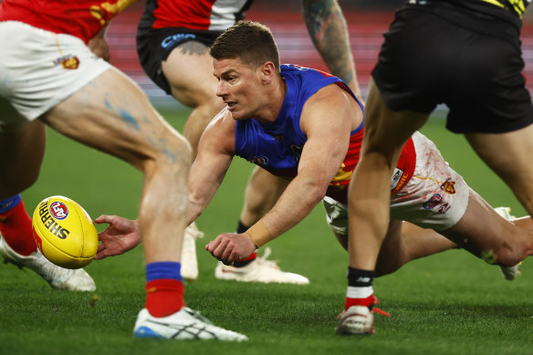Dayne Zorko in action against the Saints on Friday night.