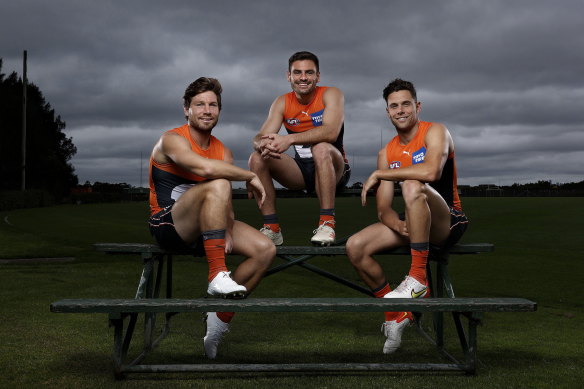 Toby Greene, Stephen Coniglio and Josh Kelly have been appointed as co-captains of the Giants.