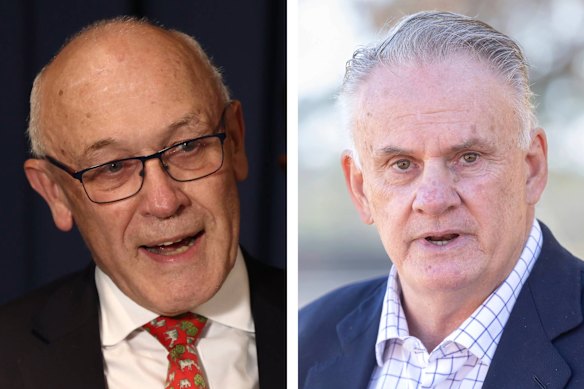 Liberal MLC Damien Tudehope and independent MP Mark Latham.
