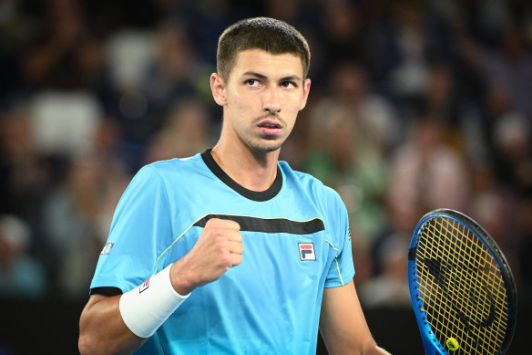 Alexei Popyrin took it up to Novak Djokovic at the Australian Open earlier this year.