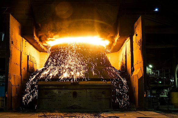 BlueScope has been making steel at Port Kembla for nearly 100 years.