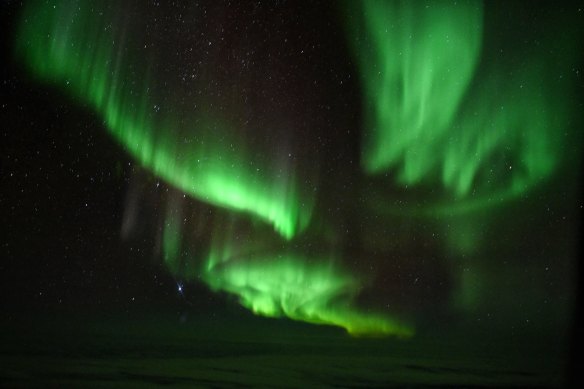 The phenomenon is also known as the Aurora Australis.