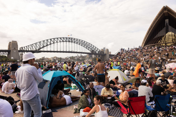 Crowds will gather early at the Sydney Opera House ahead of the New Year’s Eve fireworks