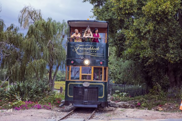 Hop on - the wine tram.