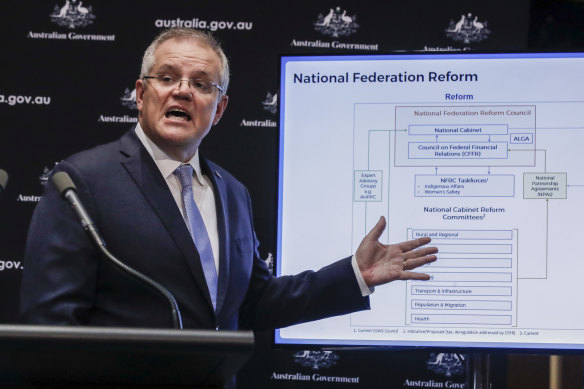 Prime Minister Scott Morrison addresses the media during a press conference on Friday, May 29.