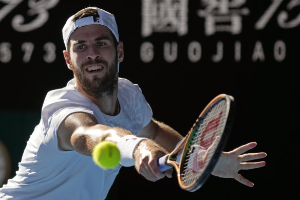 Karen Khachanov was unable to overcome Stefanos Tsitsipas.