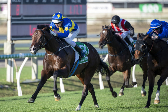 Dawn Passage wins at Doomben on Saturday to secure a place in next Saturday's Stradbroke Handicap.