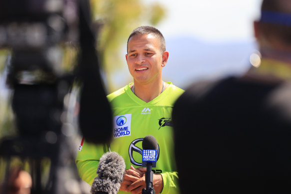 Usman Khawaja is captain of the Sydney Thunder.