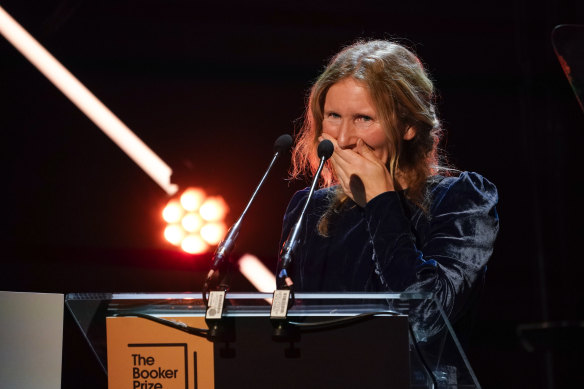 Samantha Harvey after winning the Booker Prize.