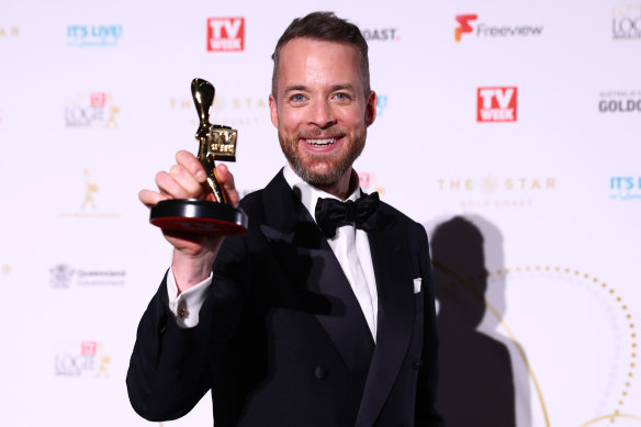 The man of the moment .... Hamish Blake at the 2022 Logies.