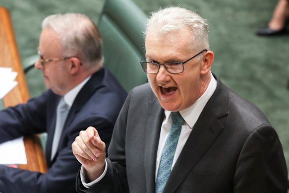 Immigration Minister Tony Burke responds to David Littleproud’s question.