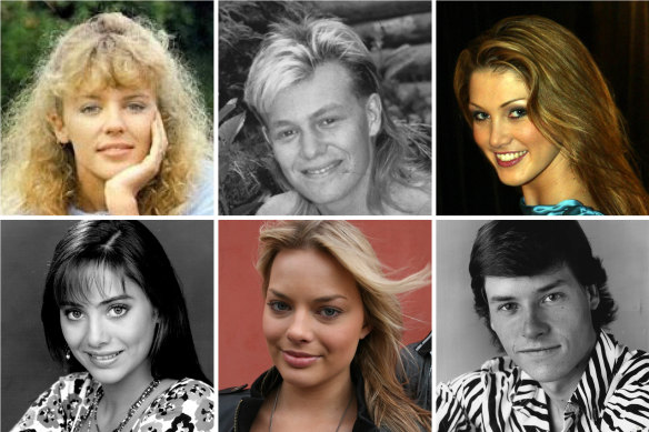 Some of the most famous Neighbours graduates (clockwise, from top left): Kylie Minogue, Jason Donovan, Delta Goodrem, Guy Pearce, Margot Robbie and Natalie Imbruglia.