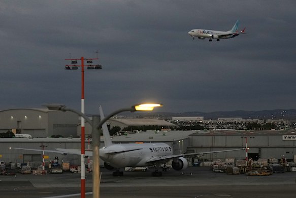 The flight making its safe landing back in Israel.