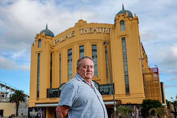 Murray Wight witnessed a man dying inside the Palais Theatre. He has since  been running an online petition to mandate public defibrillators. 

