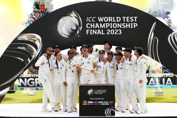 Australia after winning the World Test Championship.