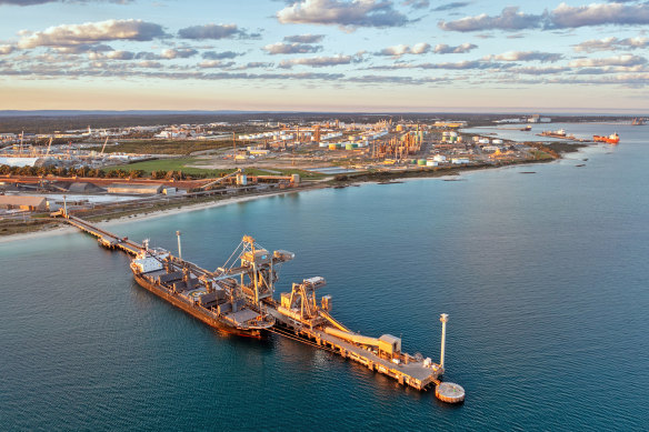 The Kwinana heavy industrial area south of Perth started with BP refining oil in 1955.