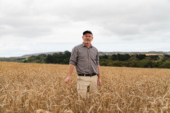 Jason Cotter grows and mills his own wheat, then uses the flour in his bakery.