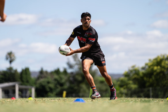 Back in black: Tyrone Peachey is excited to return to Penrith.