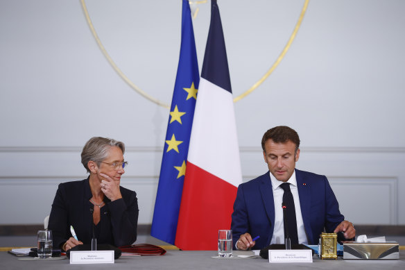French Prime Minister Elisabeth Borne and President Emmanuel Macron want a ceasefire in Gaza.