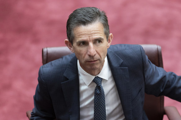 The opposition’s finance spokesman Simon Birmingham.