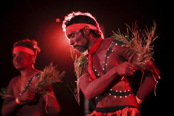 Performances during a community event to celebrate the closure of the climb.