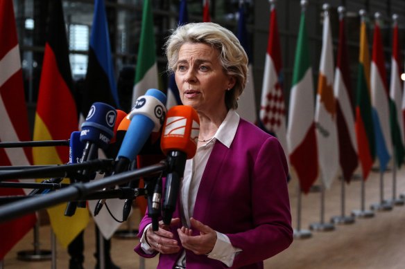 European Commission president Ursula von der Leyen has accused Russia of blackmail.