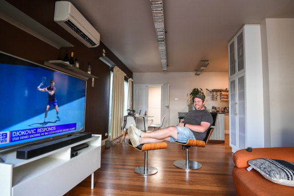 Karl Mannix loved the extra space during lockdown. 