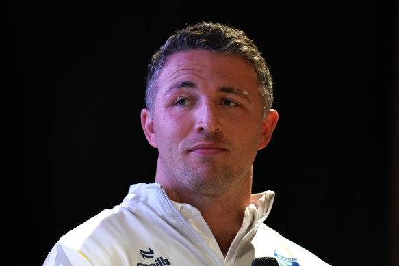 Sam Burgess will coach his first Super League game when Warrington face Catalans on Sunday (AEDT).