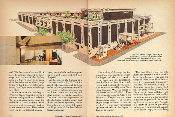 An article about the new Reader’s Digest Building in 1967. 