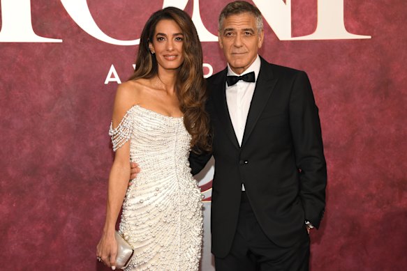 George and Amal Clooney at the 78th Tony Awards in New York last year.