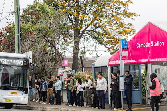 Catching pink-coloured replacement buses for the past two years has been highly disruptive for southwest residents.