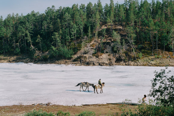 As Frozen Land Burns, Siberia, Russia.