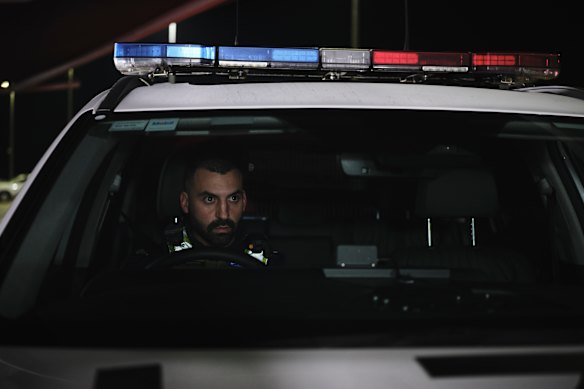Gabriel Bonicelli says shift work as a Melbourne police officer, while involving “big responsibility”,
provides a better work-life balance than that of his previous career in real estate.
