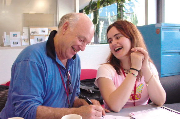John Clarke with his daughter, Lorin, whose memoir revisits life with the comedy legend. 