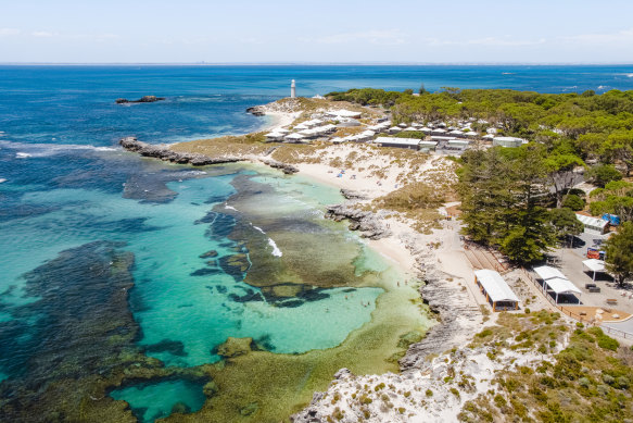 Rottnest Island’s turquoise shoreline.