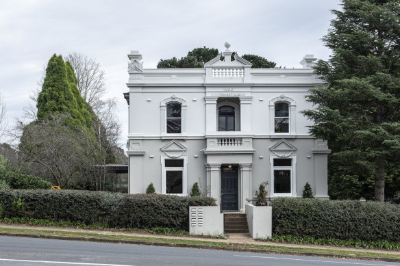 The old Moss Vale council has been restored, and extended to create an art hotel called Moss Manor.  
