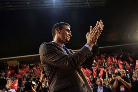 Socialist leader Pedro Sanchez 