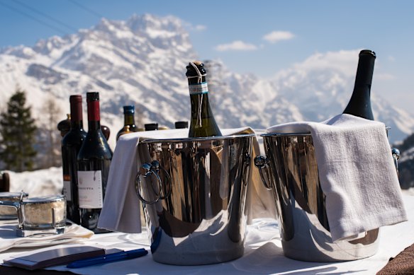 Skiing in the Dolomites is as much about eating – and drinking – as it is the sport itself.