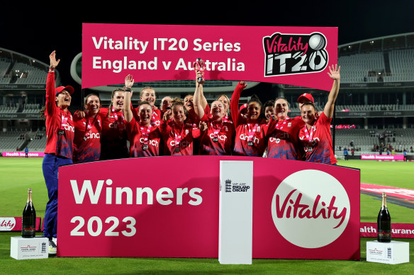 Although the Ashes remains alive, England won the Vitality trophy for securing a 2-1 win in the T20 component of the series.