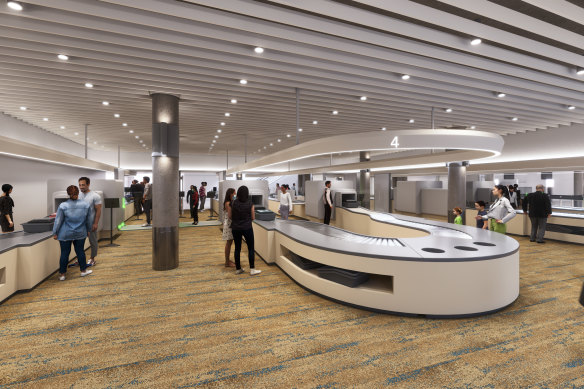 An artist’s impression of the proposed security upgrade. 