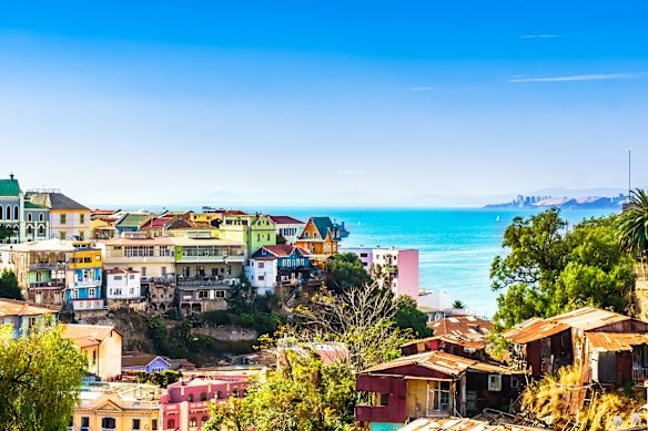 Valparaiso is full of color.