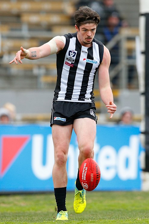 Ryan Pendlebury trains with Collingwood’s VFL side in 2016.